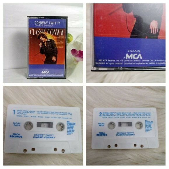 Vintage Conway Twitty Classic Conway Cassette Tape Vintage - Picture 7 of 11